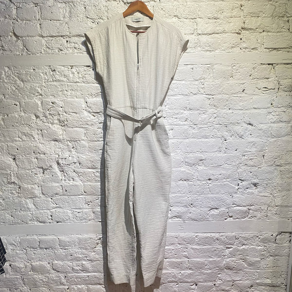 RACHEL COMEY LIGHT GREY COTTON JUMPSUIT