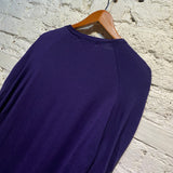 LIMI FEU RUCHED SLEEVES PURPLE TOP