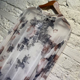 LUEDER MESH PRINT DRESS