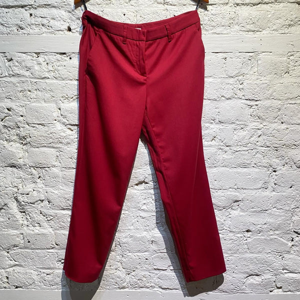 MIU MIU CHERRY RED TROUSERS