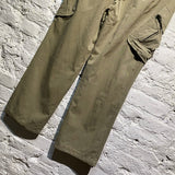 AIMÉ LEON DORE SAGE GREEN CARGO TROUSERS