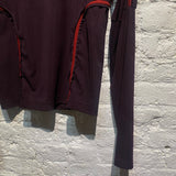 PRONOUNCE BURGUNDY TECH TOP