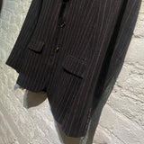 JEAN PAUL GAULTIER HOMME BROWN CHALK STRIPE JACKET