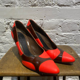 MARNI NEON POLKA DOT HEELS