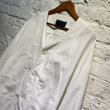 JOE CHIA SILK/COTTON WHITE JACKET