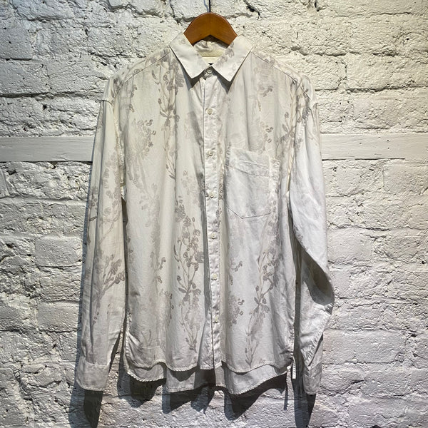 JACQUEMUS WHITE PRINT SHIRT