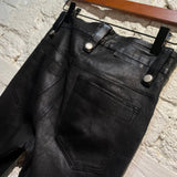 UNRAVEL PROJECT BLACK LEATHER SKINNY TROUSERS