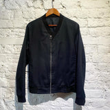 BALENCIAGA MIDNIGHT/BLACK COTTON BOMBER