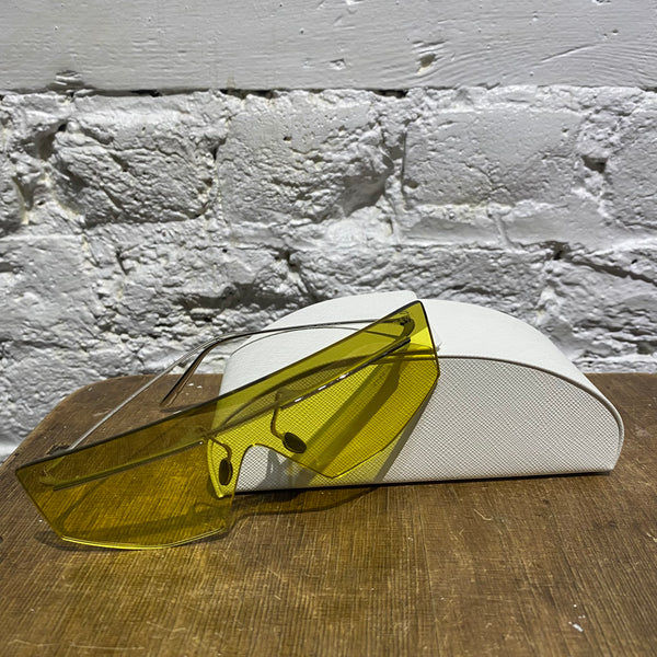 PRADA YELLOW/SILVER 0PR B55S SUNGLASSES