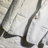 MARTIN MARGIELA LIGHT GREY BLAZER WITH SILVER EMBROIDERY SUMMER 2006