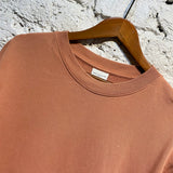DRIES VAN NOTEN SALMON PINK COTTON JERSEY SWEATER