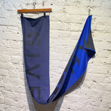 GIVENCHY NAVY/BLUE GRADIENT WOOL/SILK SCARF