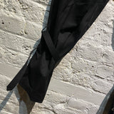 DION LEE BLACK BELTED TROUSERS