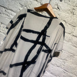 LIMI FEU LIGHT GREY/BLACK TUNIC