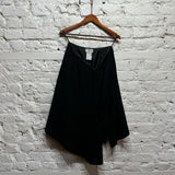 VALENTINO VINTAGE BLACK WRAP SKIRT