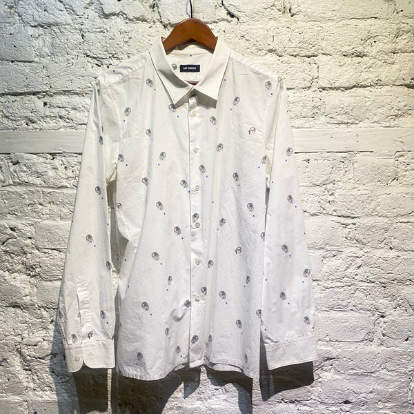 RAF SIMONS WHITE SS15 “GUITAR BOY” SHIRT