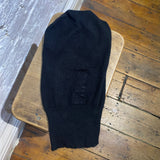 RICK OWENS BLACK KNIT BALACLAVA