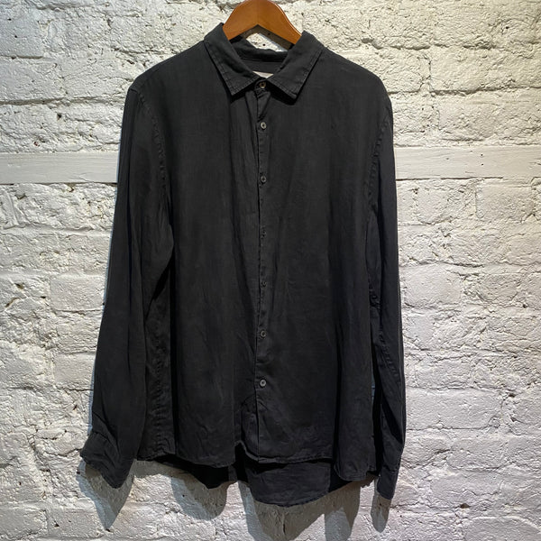 ASSEMBLY LABEL DARK GREY LINEN SHIRT
