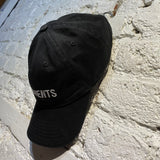 VETEMENTS BLACK BASEBALL CAP