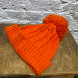 COURREGES ORANGE BOBBLE HAT