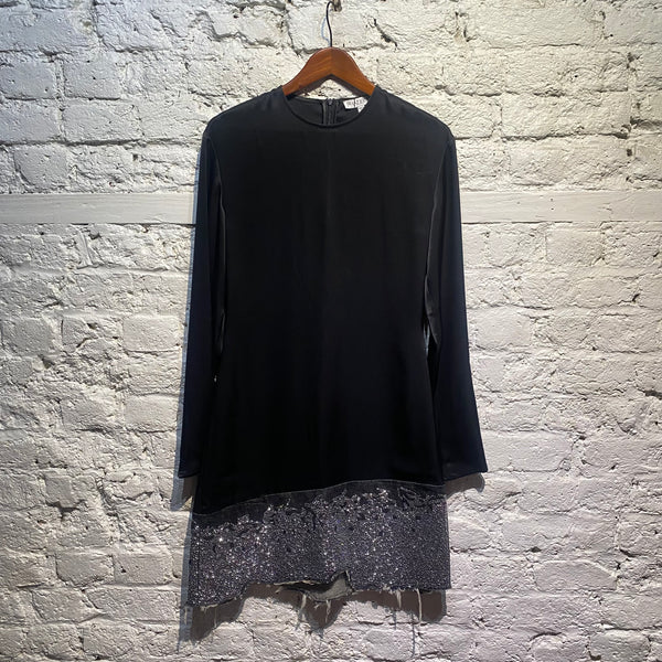 JW ANDERSON DISTRESSED GLITTER HEM DRESS
