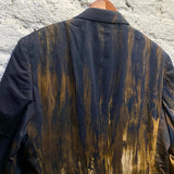 VIVIENNE WESTWOOD RAF JACKET PRINTED COTTON SATIN BRUSHSTROKES PRINT