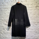 JONATHAN SAUNDERS BLACK WOOL COAT
