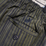 OUR LEGACY “WORKSHOP” BLACK/YELLOW STRIPED TROUSERS