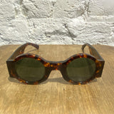 LINDA FARROW X DRIES VAN TO NOTEN TORTOISESHELL ROUND 98C SUNGLASSES