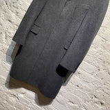 KENZO HOMME CHARCOAL GREY WOOL CASHMERE OVERCOAT