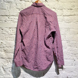 MARTINE ROSE RED/BLUE CHECK CRINKLE SHIRT