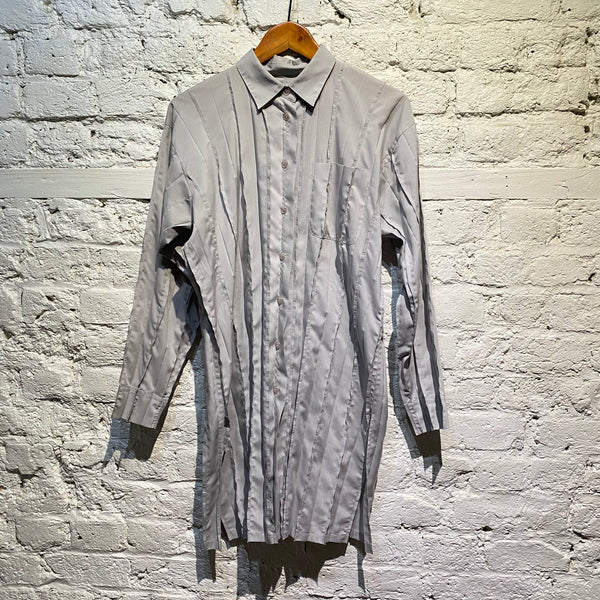 ISSEY MIYAKE LIGHT GREY SHIRT DRESS