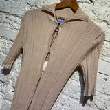 ALEXANDER MCQUEEN MCQ BEIGE FINE GAUGE KNIT TOP