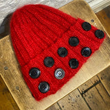 CHOPOVA LOWENA RED KNIT HAT