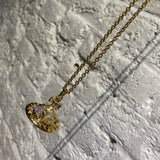 VIVIENNE WESTWOOD LARGE ORB NECKLACE GOLD/AURORA STONES