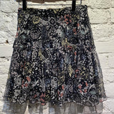 CHLOE SILK PRINT SKIRT