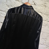 BOTTEGA VENETA BLACK ACETATE SHIRT DRESS