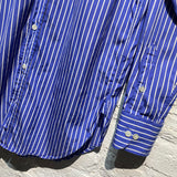 HOMME GIRLS BLUE/WHITE STRIPED SHIRT
