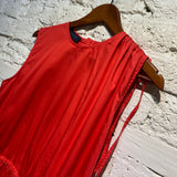 EUDON CHOI RED COTTON DRESS