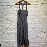 MAX MARA WEEKEND GREY LINEN PINAFORE