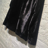 EMPORIO ARMANI VINTAGE BLACK/RED VELVET BLAZER