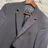 PRADA CHARCOAL WOOL BLAZER