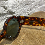 LINDA FARROW X DRIES VAN TO NOTEN TORTOISESHELL ROUND 98C SUNGLASSES