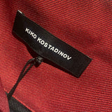 KIKO KOSTADINOV RED/BLACK “SATURN WAIST” TROUSERS