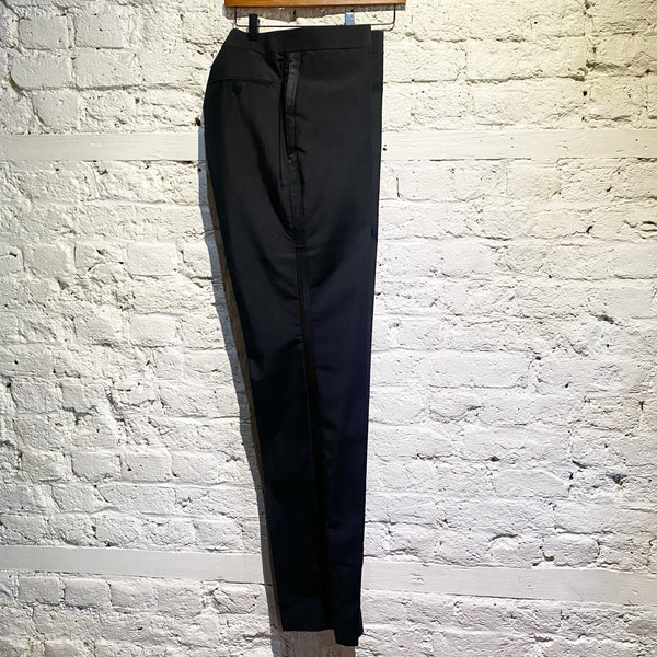 ALEXANDER MCQUEEN BLACK TUX TROUSERS