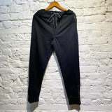 ALEXANDER MCQUEEN BLACK SWEATPANTS ZIP POCKETS