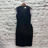 J. JS LEE BLACK WOOL DRESS