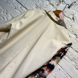 RAFAELA PESTRITU BLAZER WITH KNITTED SLEEVE