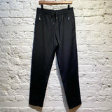 BURBERRY BLACK TIE UP TROUSERS