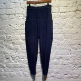 MARITHE + FRANCOIS GIRBAUD
NAVY/BLUE PINSTRIPED JODHPUR TROUSERS